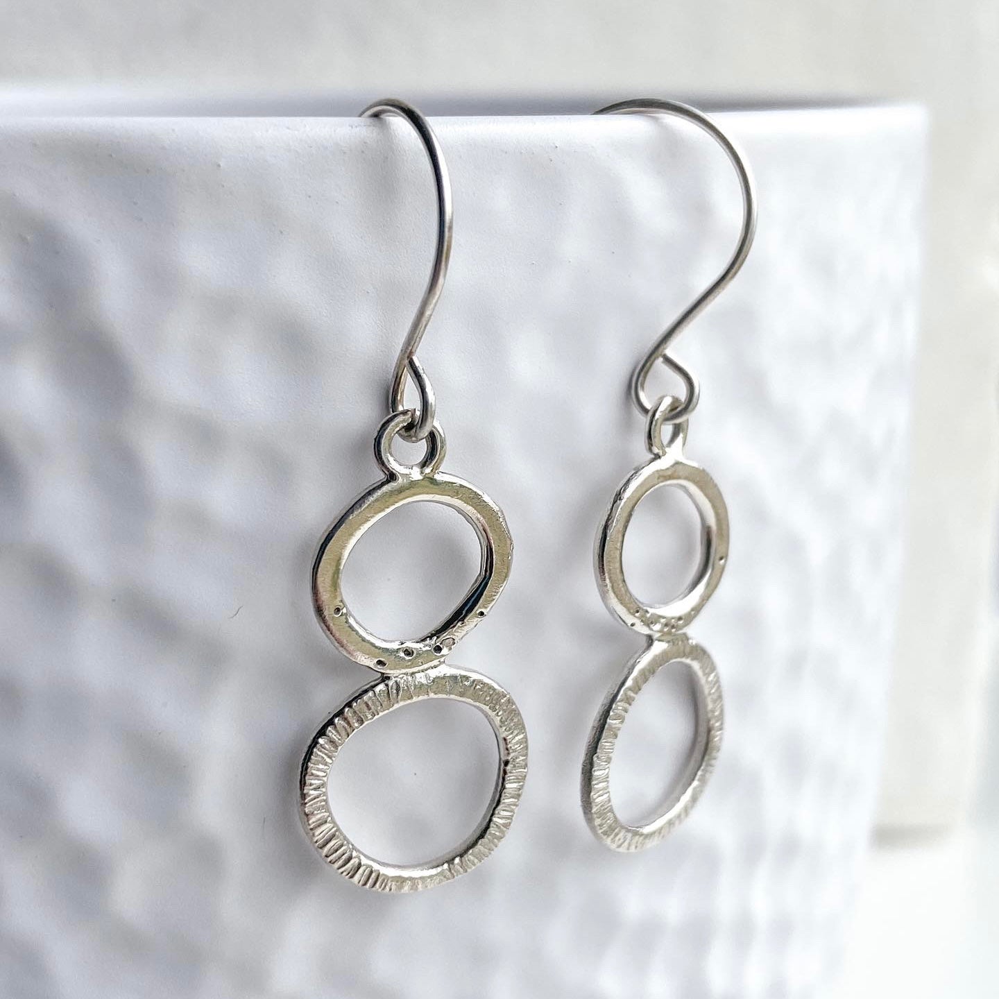 Tidal Pool Silver Earrings