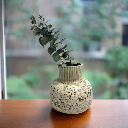 Small Speckled Ceramic Vase