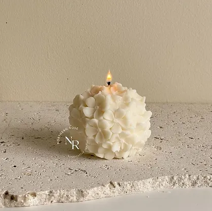 Floral Sculptural Candle